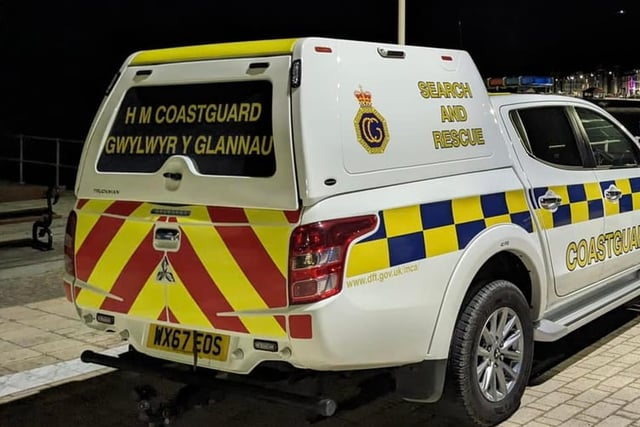 Dog walker rescued by coastguard