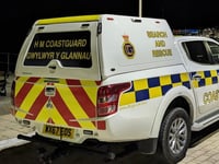 Dog walker rescued by coastguard