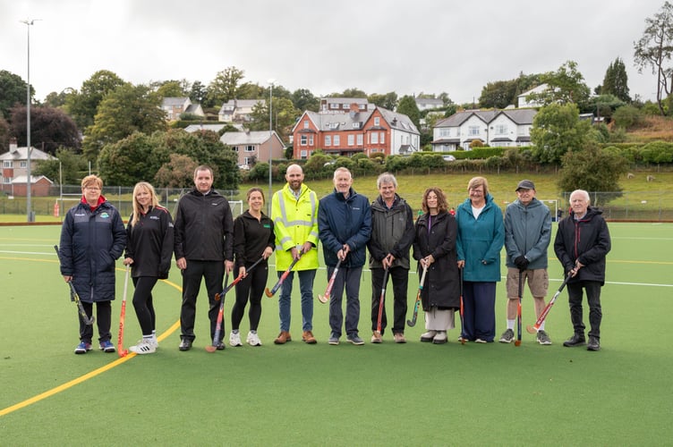 Y Bala’s community and project partners came together to celebrate the official opening of the new astro field