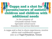 support sessions invite parents and carers to share autism experiences