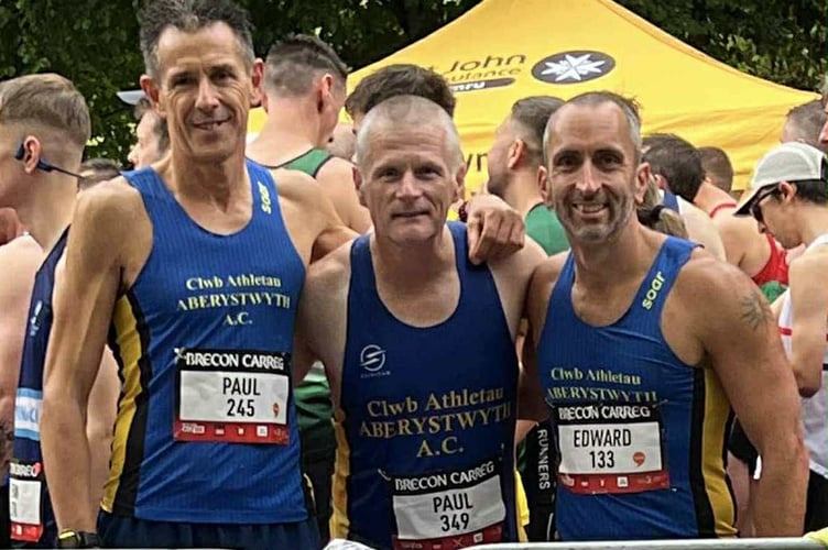 Paul Williams, Paul Jones and Edd Land at Cardff 10k