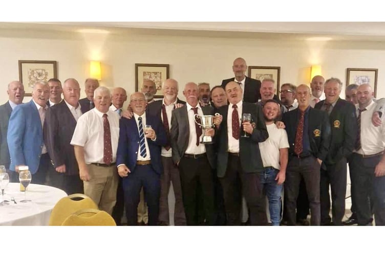The Borth golfers at the Tewkesbury Park Hotel