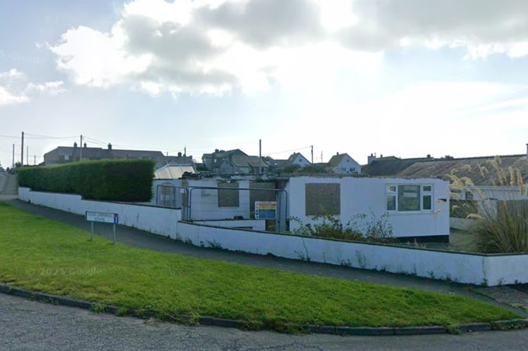 The remains of the house at Mynyddo, Pwllheli. Photo: Google Maps