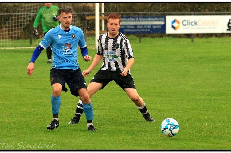 Cian Pritchard scored a hat-trick for Penrhyndeudraeth (Photo: Dai Sinclair)