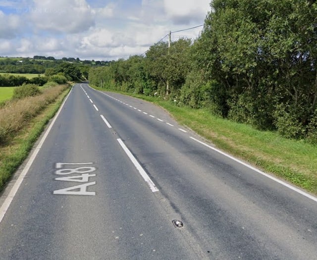 Woman dies following A487 collision with bus
