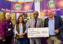 Mid Wales businessman thanks hospital staff that saved his life