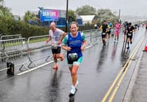 Elaine Rowlands takes on two triathlons amid adverse conditions