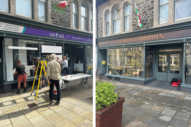 Dolgellau shops transform for TV filming