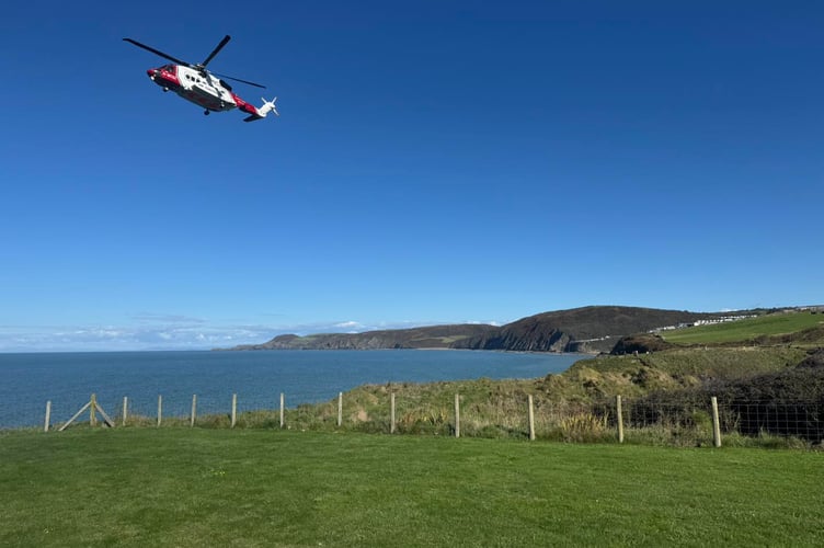 Coastguard helicopter