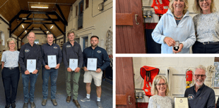 Abersoch RNLI volunteers honoured for lifesaving work and long service