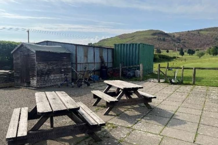 The machinery sheds at Machynlleth Golf Club will be demolished and replaced