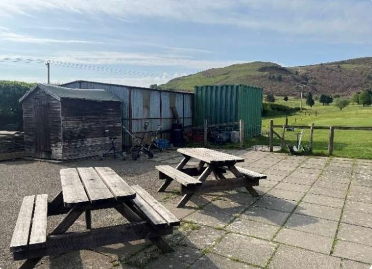 The machinery sheds at Machynlleth Golf Club will be demolished and replaced