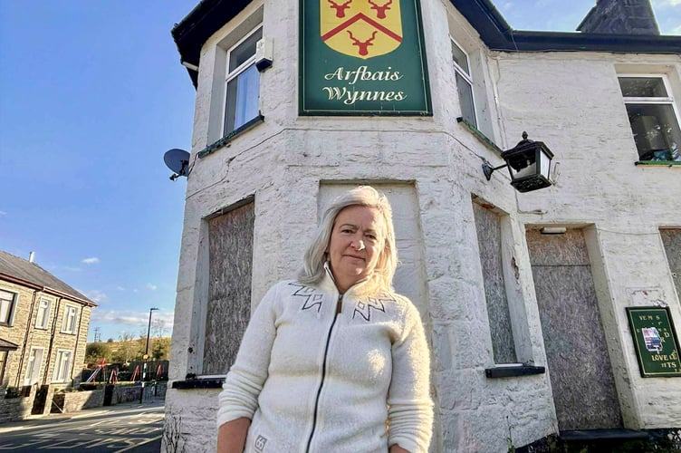 MP Liz Saville Roberts at The Wynnes