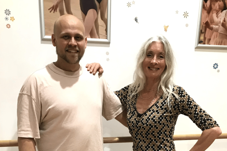 Rob Metcalfe with Salsa dance partner and instructor Ceri Howard