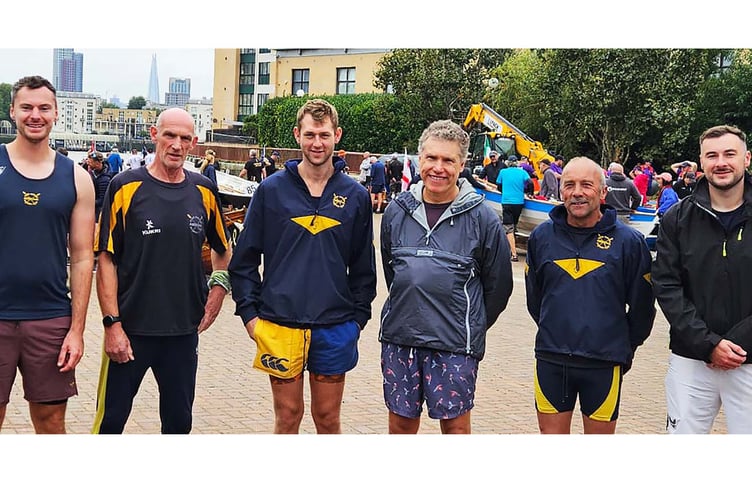 Aberdyfi Men's team of James Raymond, Kevin Evans, Jake Metcalfe, Ian Andrews, Tom Jones and Matt Raymond
