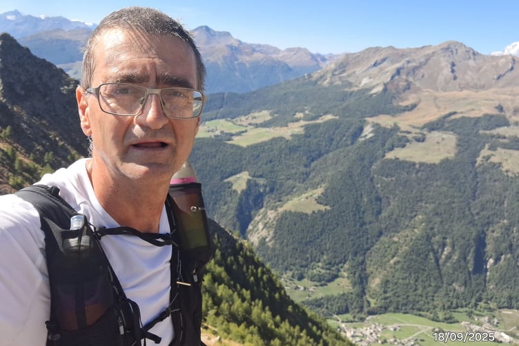Balazs savouring the views