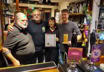 Rhos yr Hafod receives the Best Pub in Wales award from CAMRA