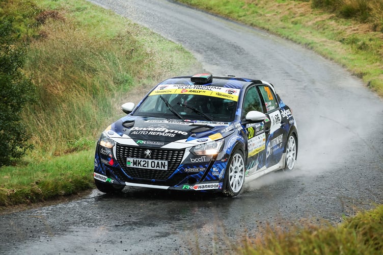 Ioan Lloyd and Sion Williams in their Peugeot 208 Rally4
