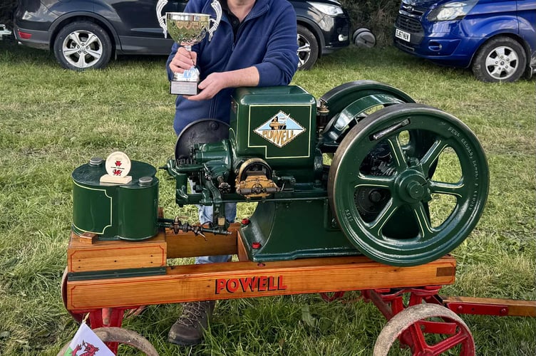 Gary Jones won best stationery engine with his 1919 Powell 3hp engine