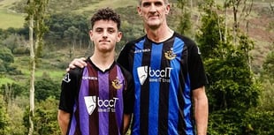 Felinfach father-son duo share special football moment
