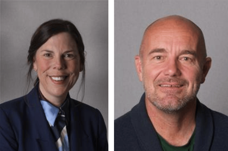 Gwynedd councillors Nia Jeffreys and Craig ab Iago. Photos: Gwynedd Council