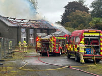 Fire crews called to former school near Llanybydder