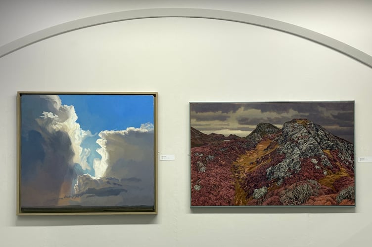 Examples of work on display in the exhibition, Echoes Among the Rocks