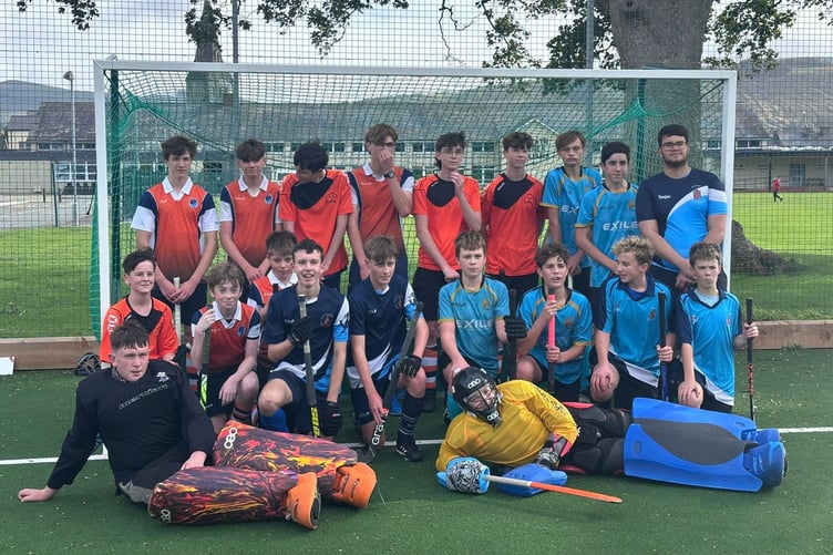 Dysynni boys play a mixed team from Bangor City and Eirias in Bala on Saturday