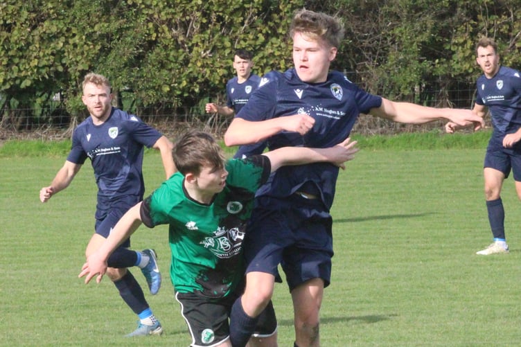 Tregaron Turfs battled to victory at The Bypass (Photo; Stuart Townsend)