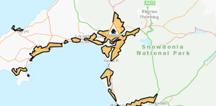 Flood alert issued from Menai Straits to Cardigan Bay