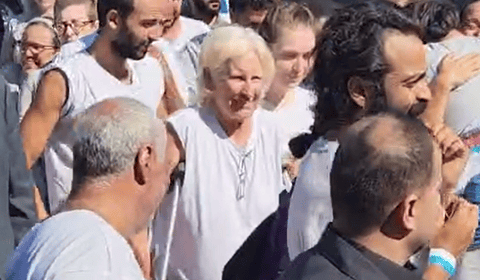 New Quay woman from Sumud flotilla arrives in Jordan on crutches