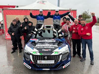 Lloyd  and Williams second in Junior European Rally Championship