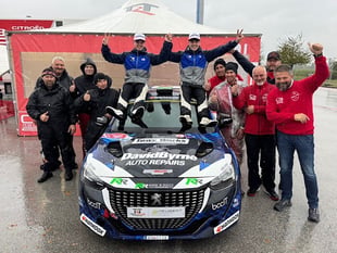 Lloyd  and Williams second in Junior European Rally Championship