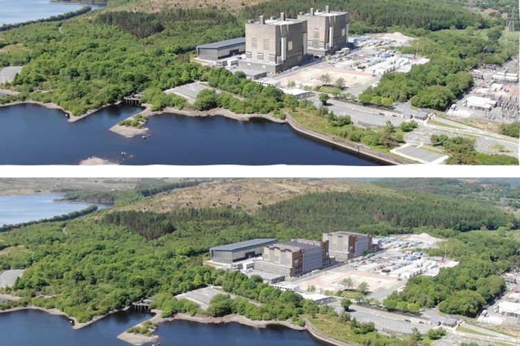 Visual illustrations showing the site before and after the work. Photo: NRS