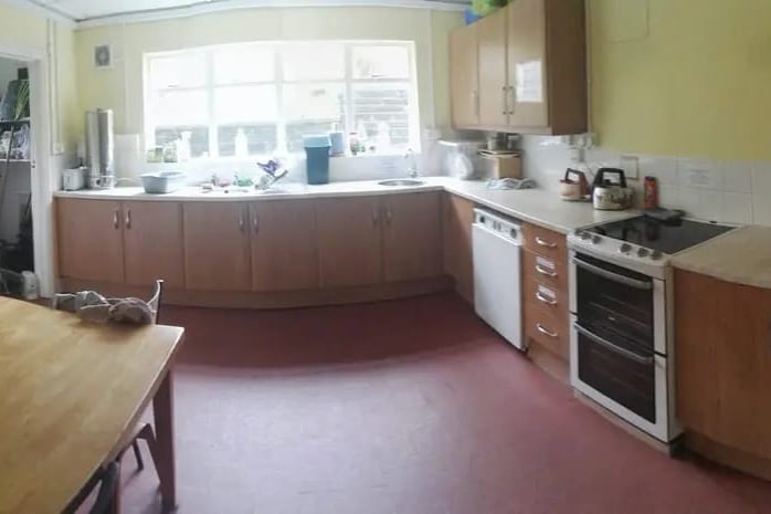 The old kitchen. Photo: Pantperthog Village Hall