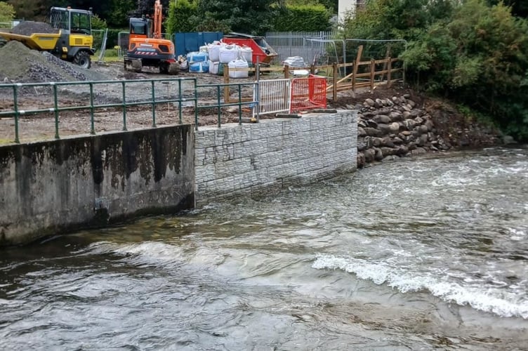 Work at Bontnewydd on 2 Sept 2025. Photo: Natural Resources Wales