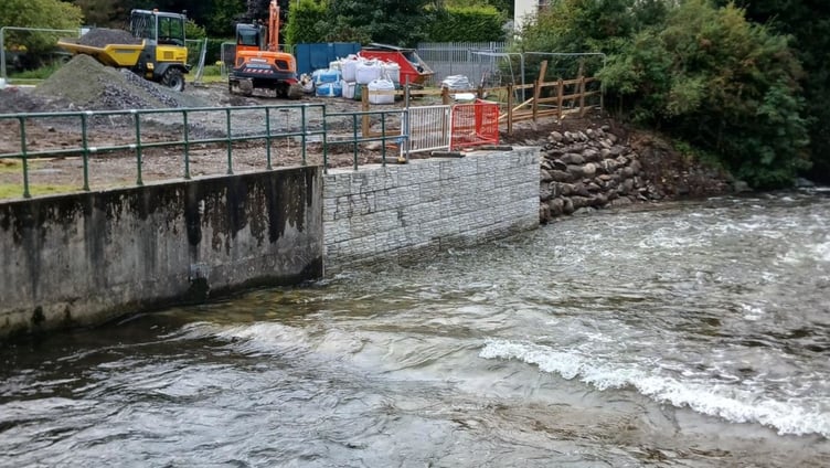 Work at Bontnewydd on 2 Sept 2025. Photo: Natural Resources Wales