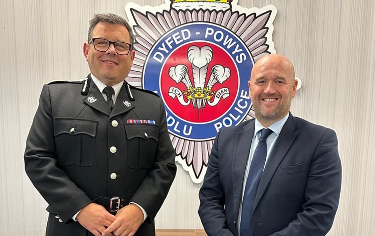 Ifan Charles with Dafydd Llywelyn