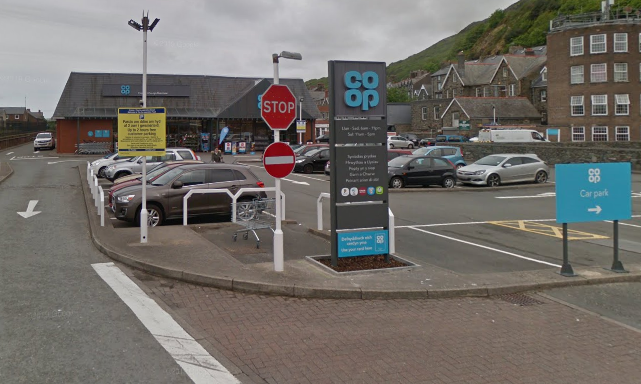 The Co-op store in Barmouth