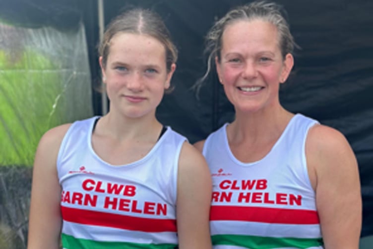 Mother and daughter Hannah and Talia Jones in Margam