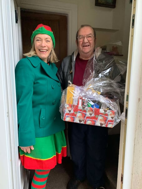 One Father Christmas's elves in action