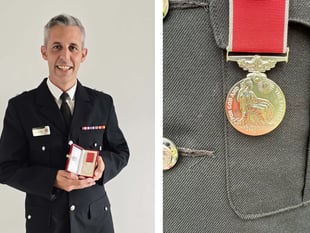 Fire station Watch Manager receives British Empire Medal