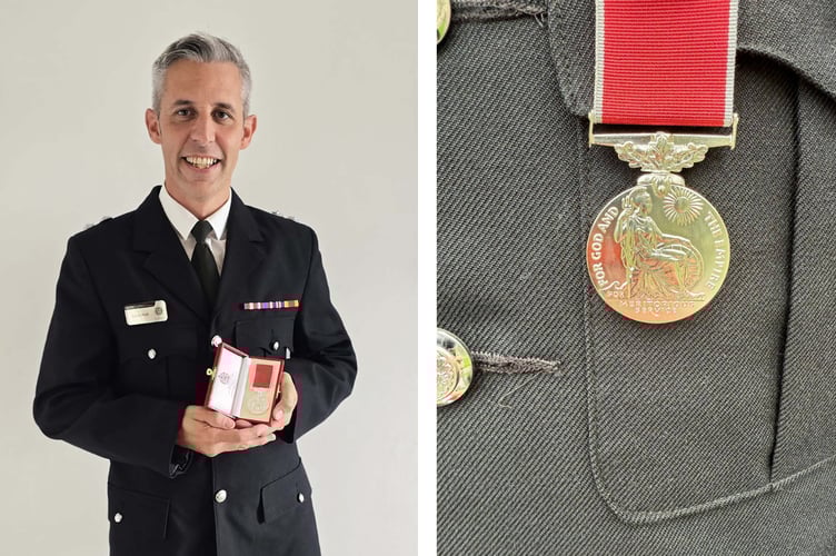 Tywyn and Aberdyfi fire station Watch Manager Louis Hiatt has received his British Empire Medal (BEM)