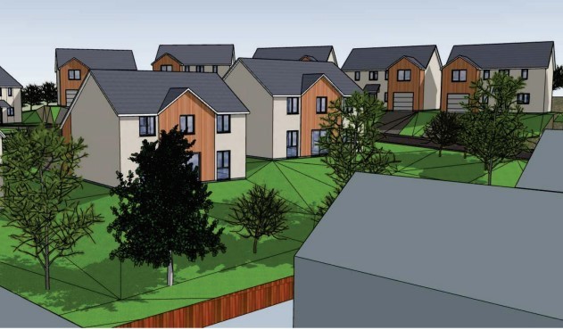Houses planned for Dolgellau. Photo: Eryri plans
