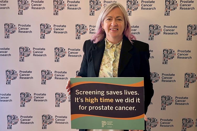 Liz Saville Roberts MP at the Prostate Cancer Parliamentary event