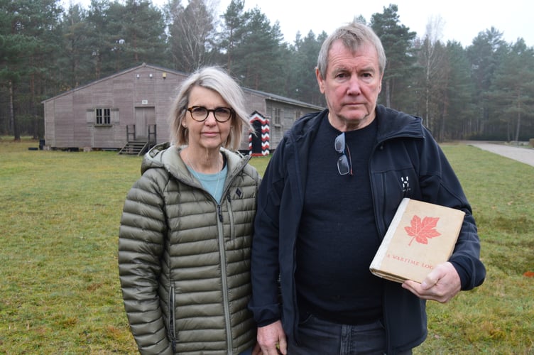 1.0 Glan’s children Siw and Richard Evans at the museum in Poland which commemorates the Great Escape.