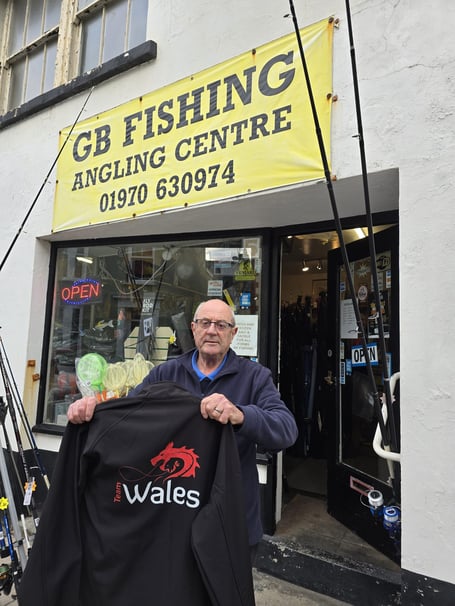Basil Coates is supporting Cymru Welsh Shore Angling Ladies