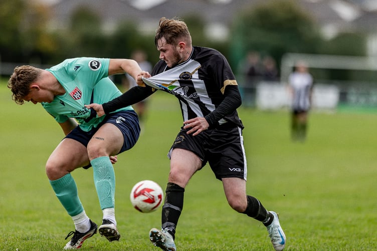 Bow Street competed well against tier one opponents Flint Town in the Welsh Cup (Photo: Colin Ewart)