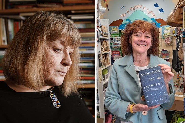 Menna Elfyn, left, and Kathy Biggs, right