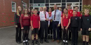 First headmaster of Penweddig returns to meet current pupils